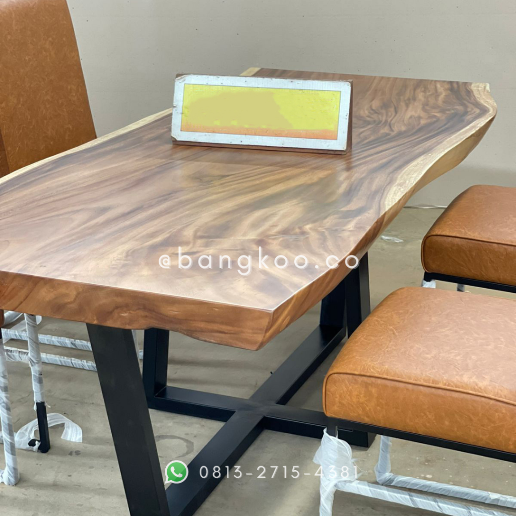 Set Meja Makan Modern Industrial