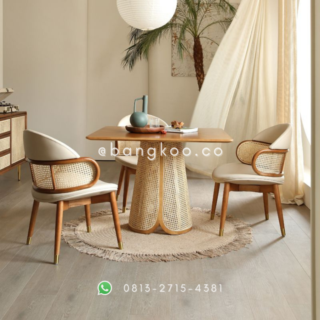 Meja Makan Bulat Minimalis Modern