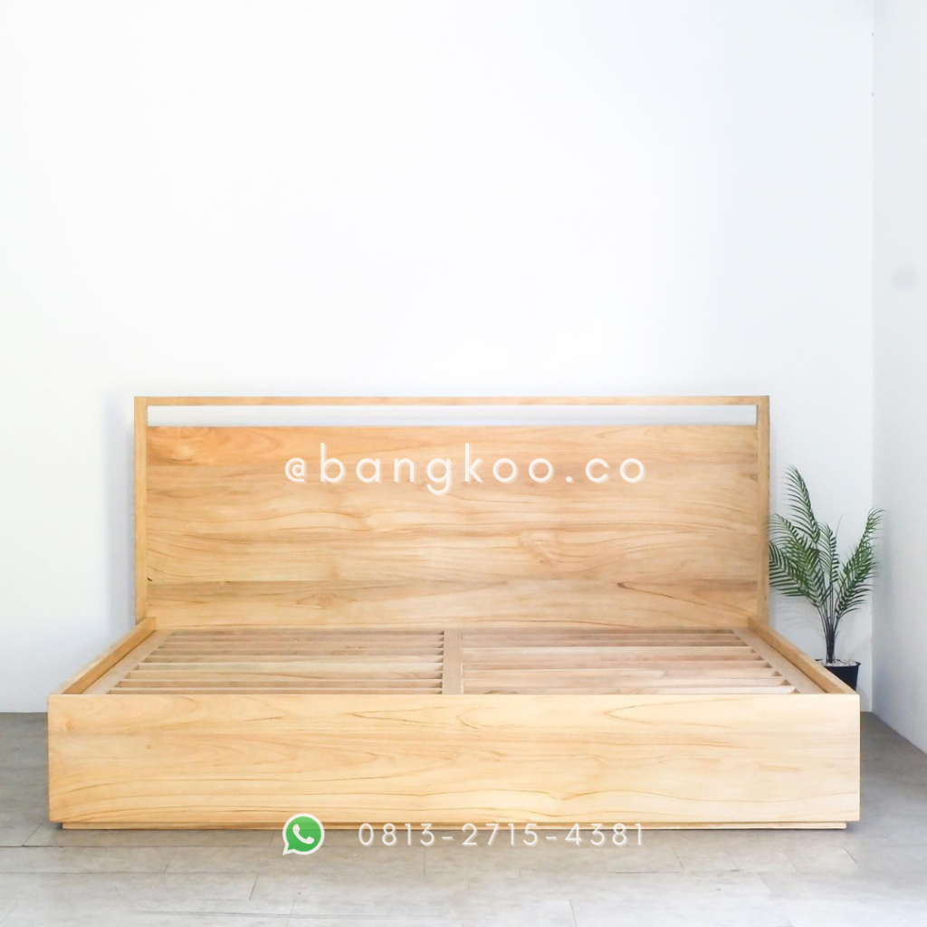 Tempat Tidur Jati Hidrolik