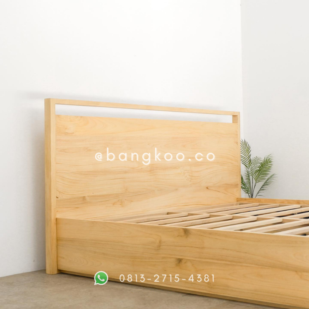Tempat Tidur Jati Hidrolik