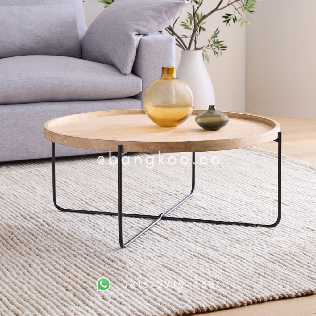 Meja Tamu Kopi Jati Industrial