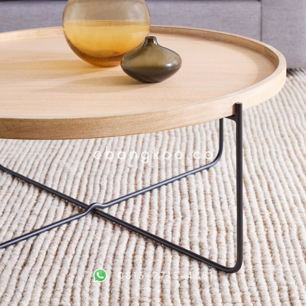 Meja Tamu Kopi Jati Industrial