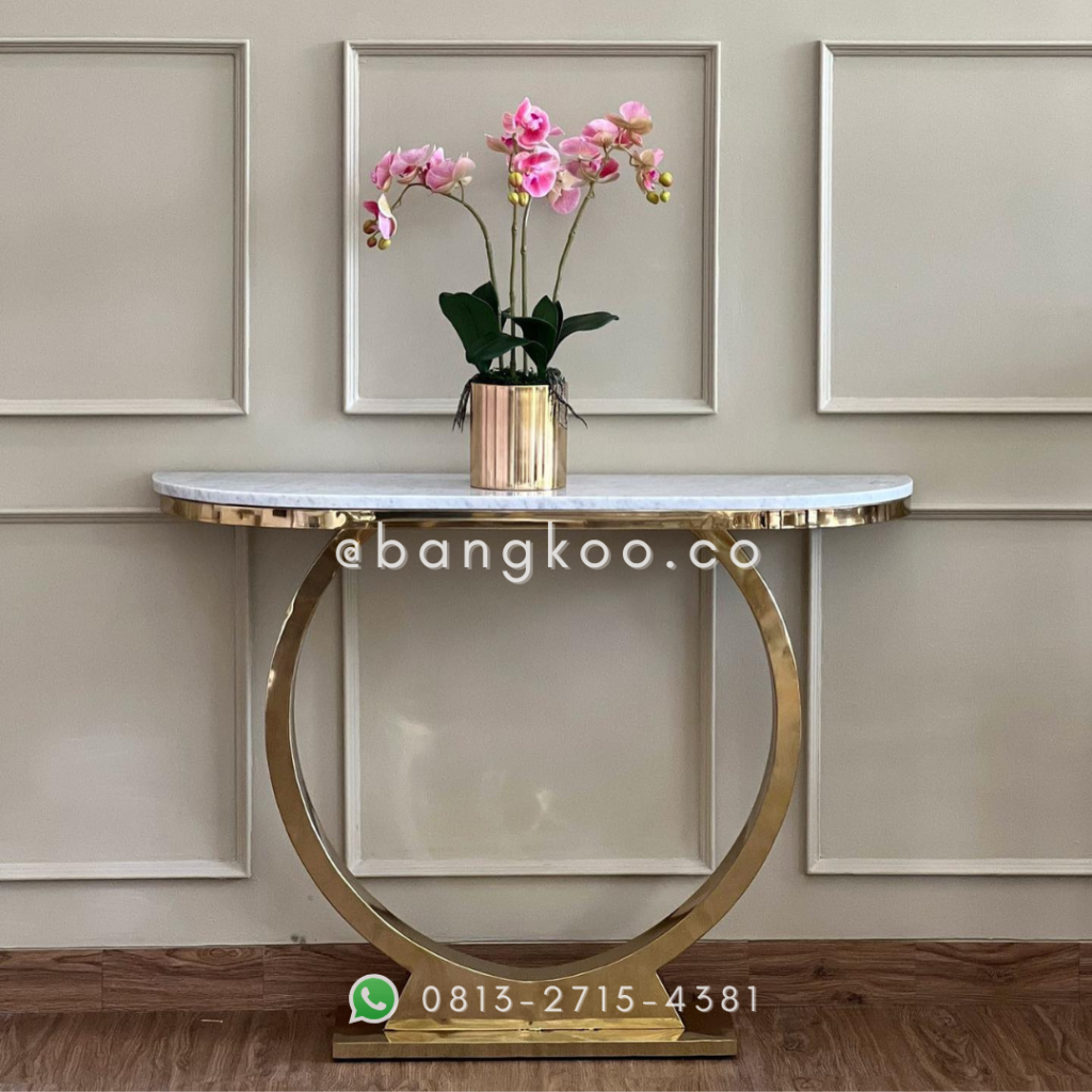 Meja Console Mewah Stainless