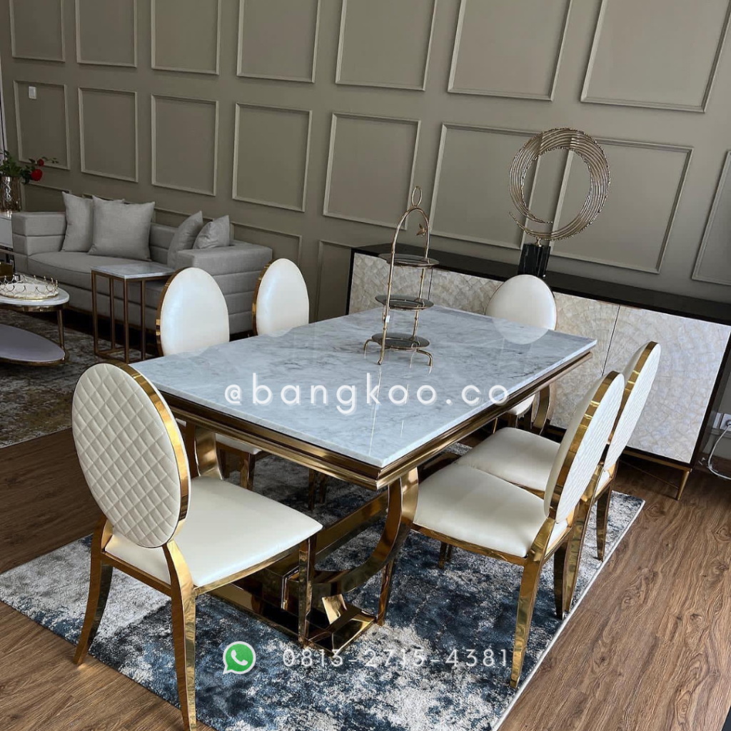 Meja Makan Stainless Steel