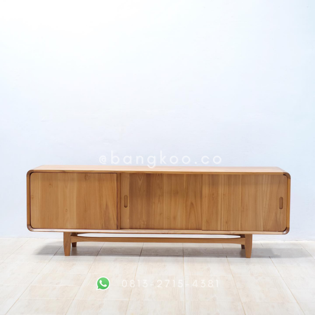 Bufet Minimalis Jati Sliding