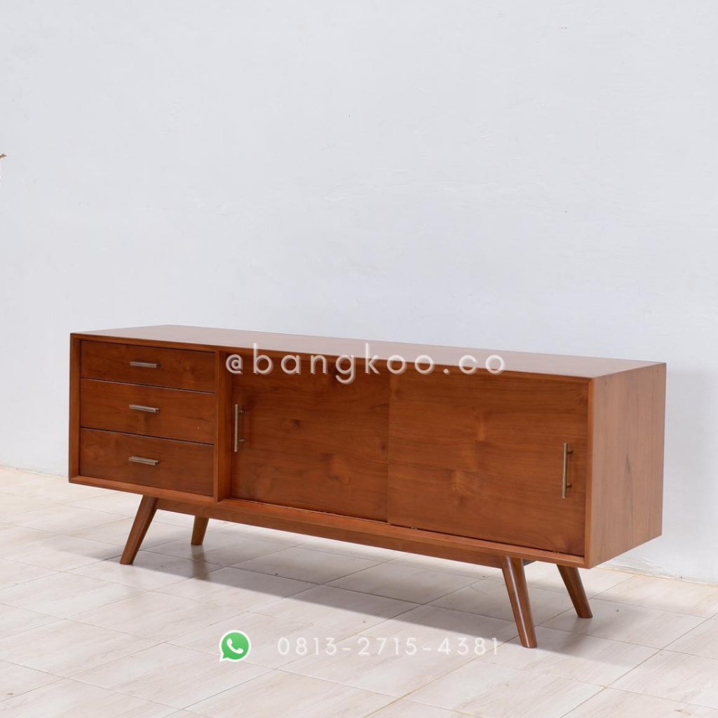 Bufet Minimalis Retro Jati