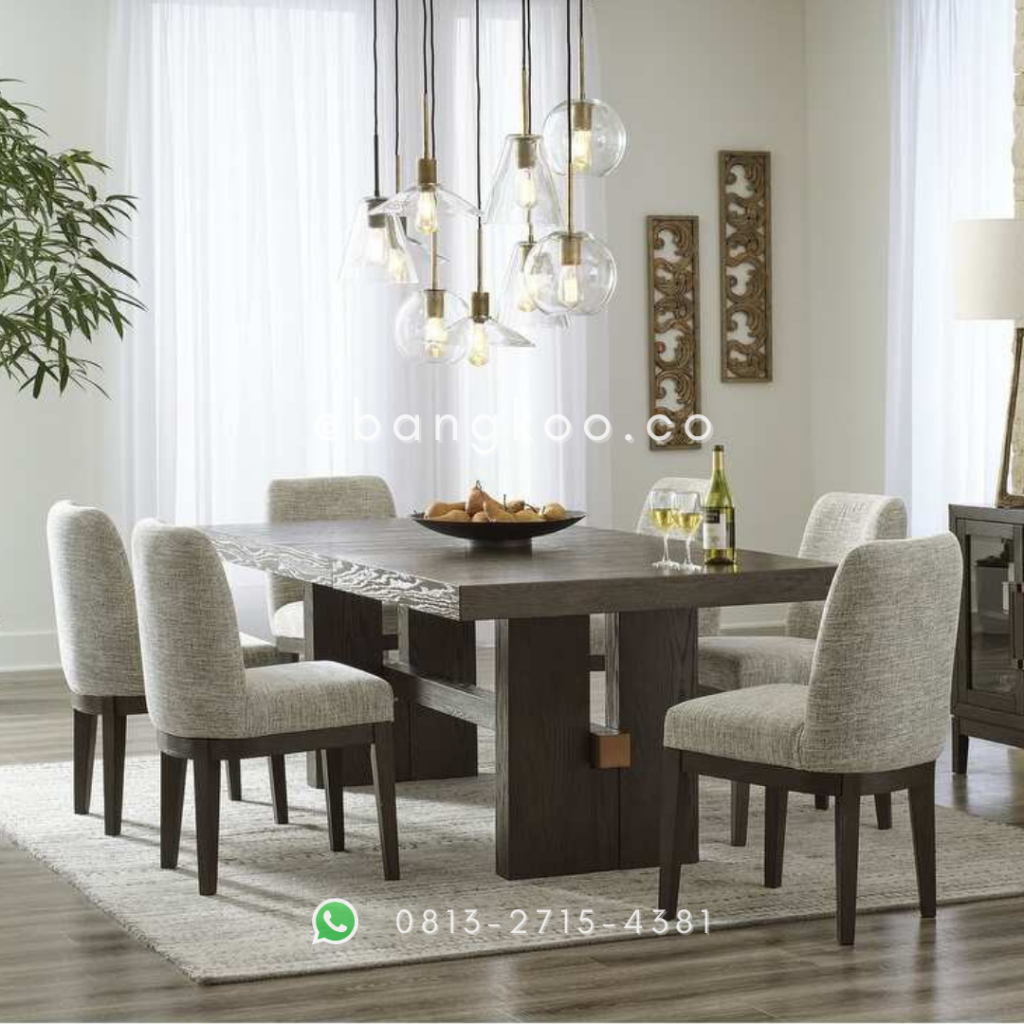 Meja Makan Jati Modern Minimalis
