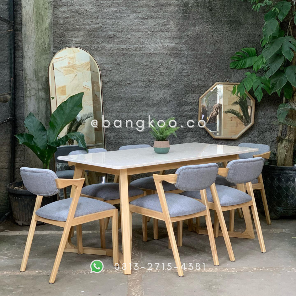 Meja Makan Marmer Minimalis Modern