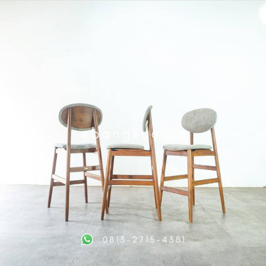 Kursi Bar Jati Modern