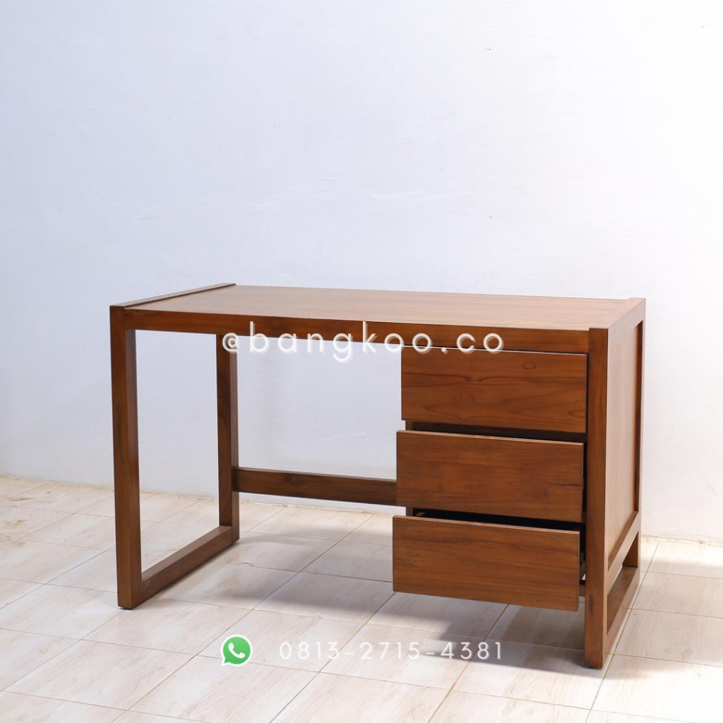 Meja Kerja Minimalis Jati