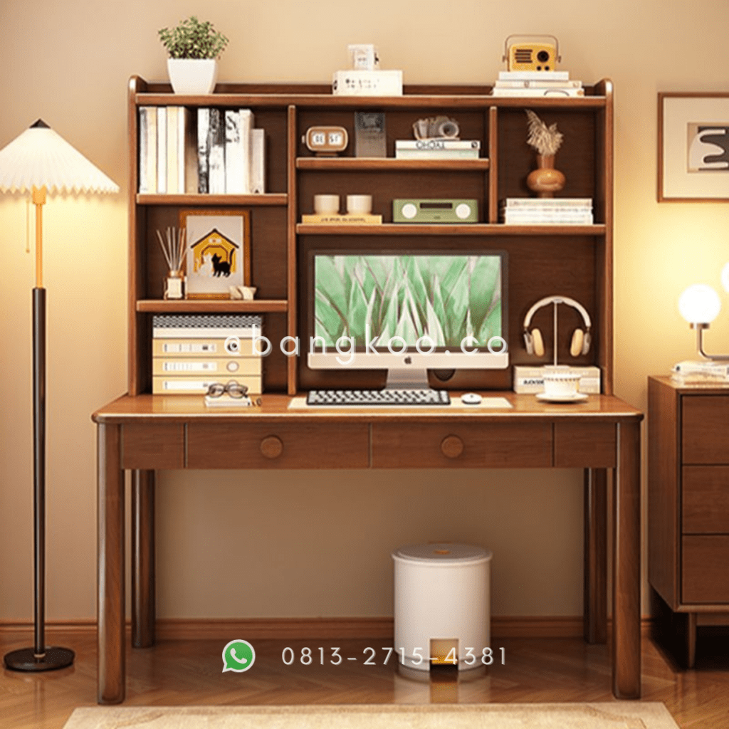 Meja Belajar Jati Rak