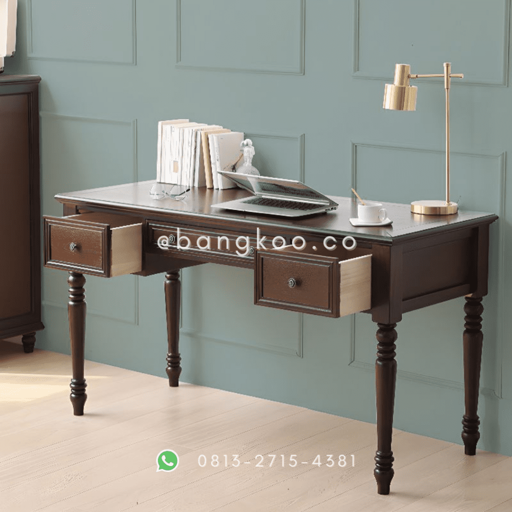 Meja Kerja Kantor Jati