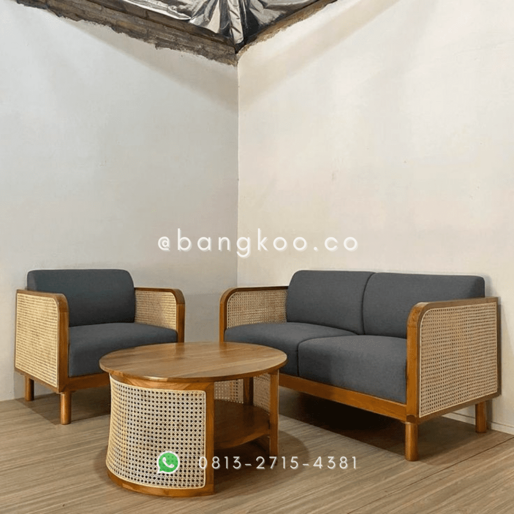 Sofa Kursi Tamu Minimalis Rotan