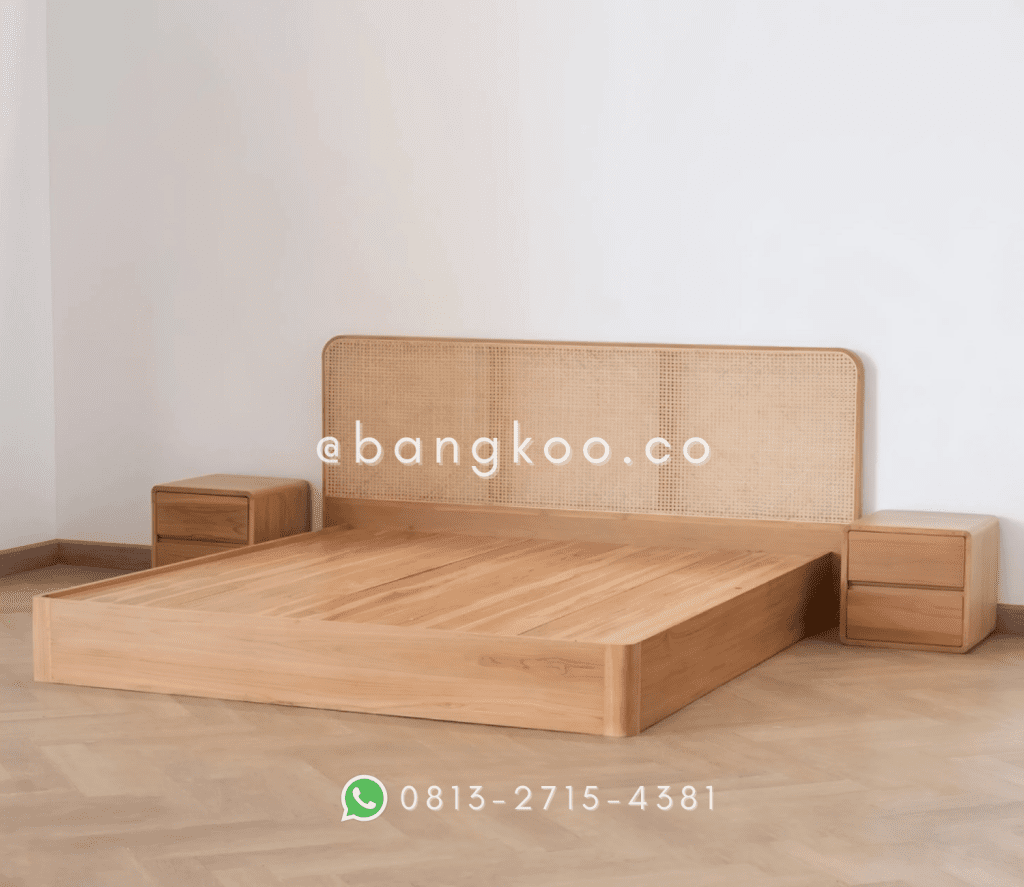 Tempat Tidur Minimalis Jati Modern