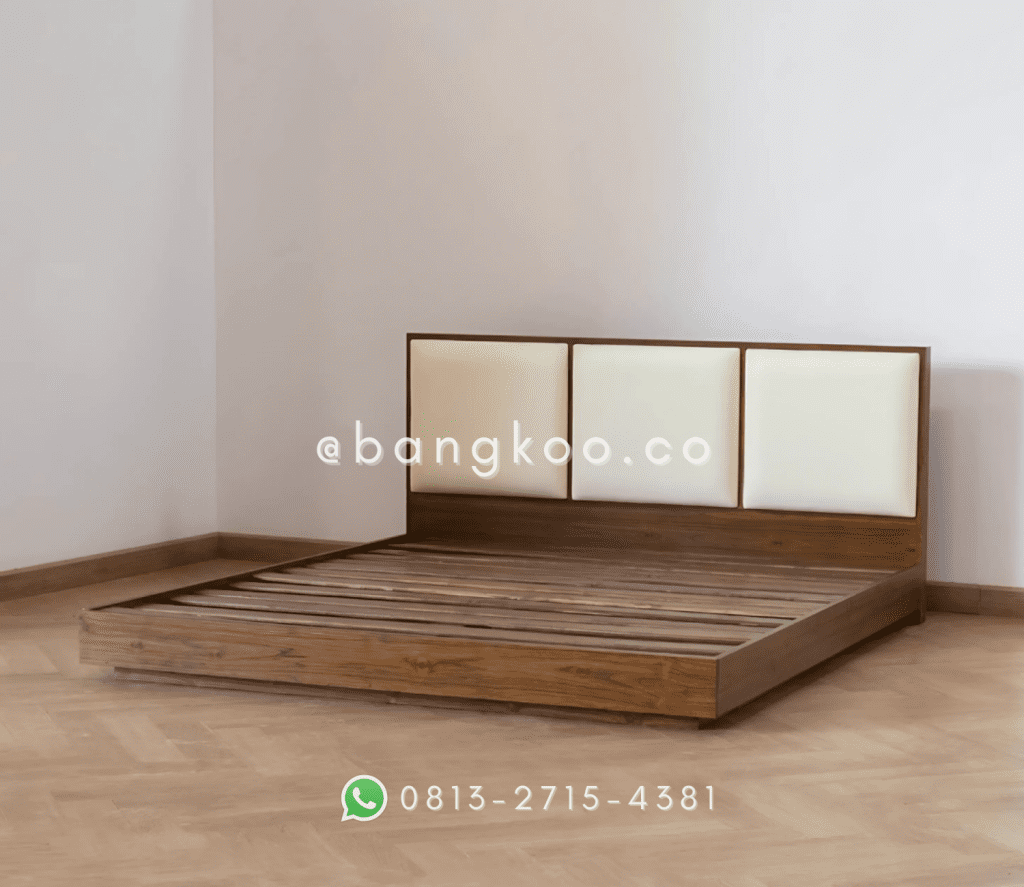 Tempat Tidur Minimalis Jati Modern