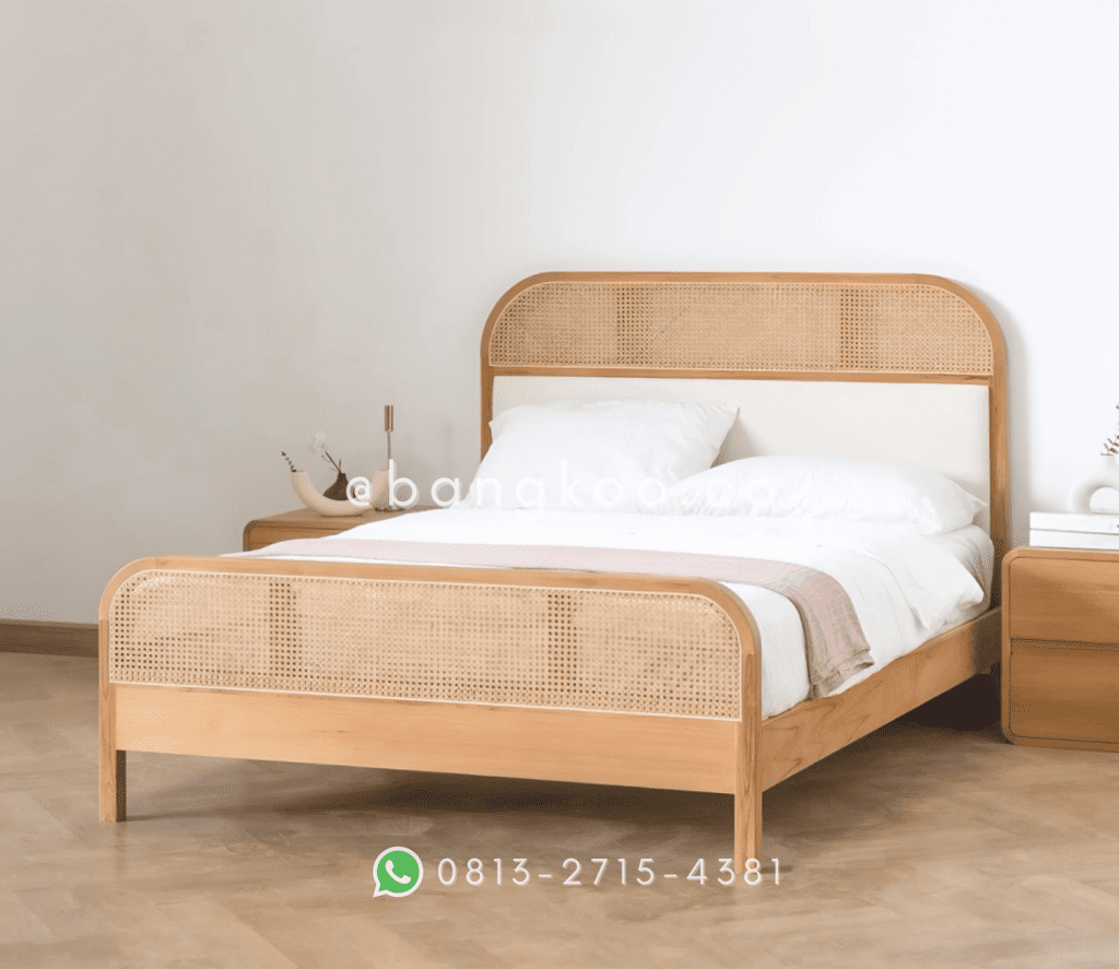 Tempat Tidur Rotan Modern