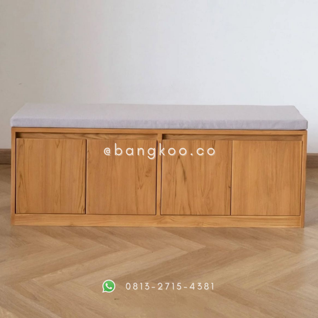 Bufet Rak Sepatu Jati