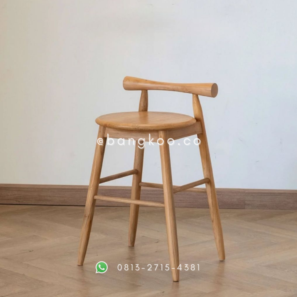 Kursi Bar Jati Solid
