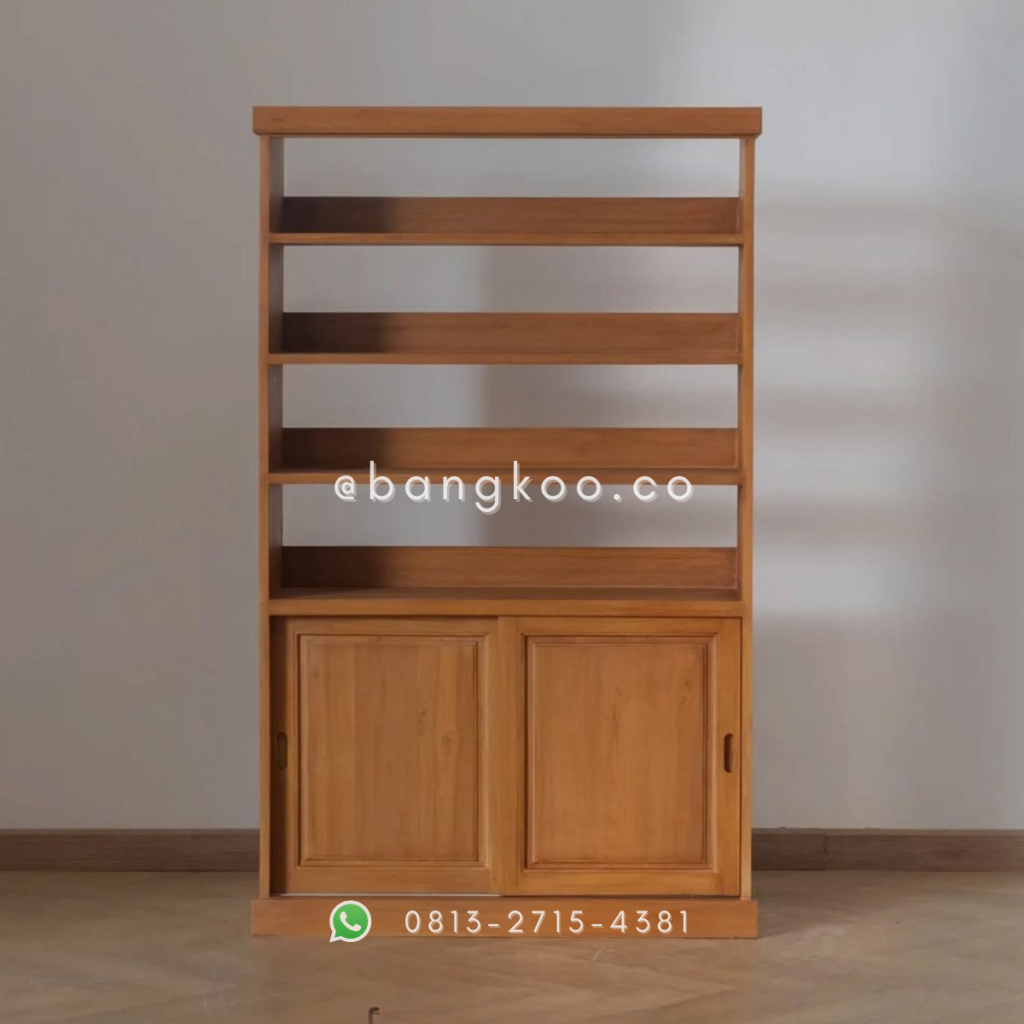 Lemari Rak Display Minimalis Jepara