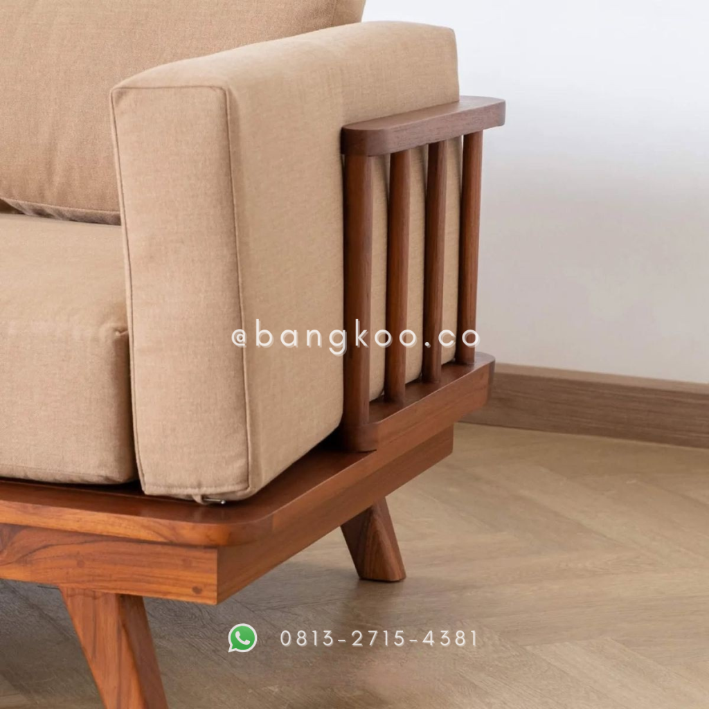 Sofa Sudut Jati Minimalis Modern
