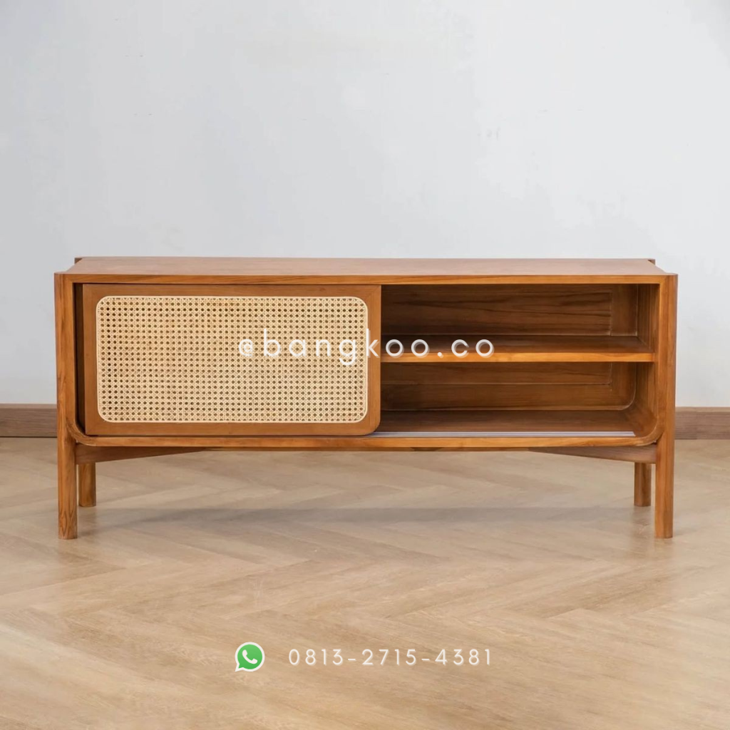 Bufet Cabinet Tv MInimalis Rotan